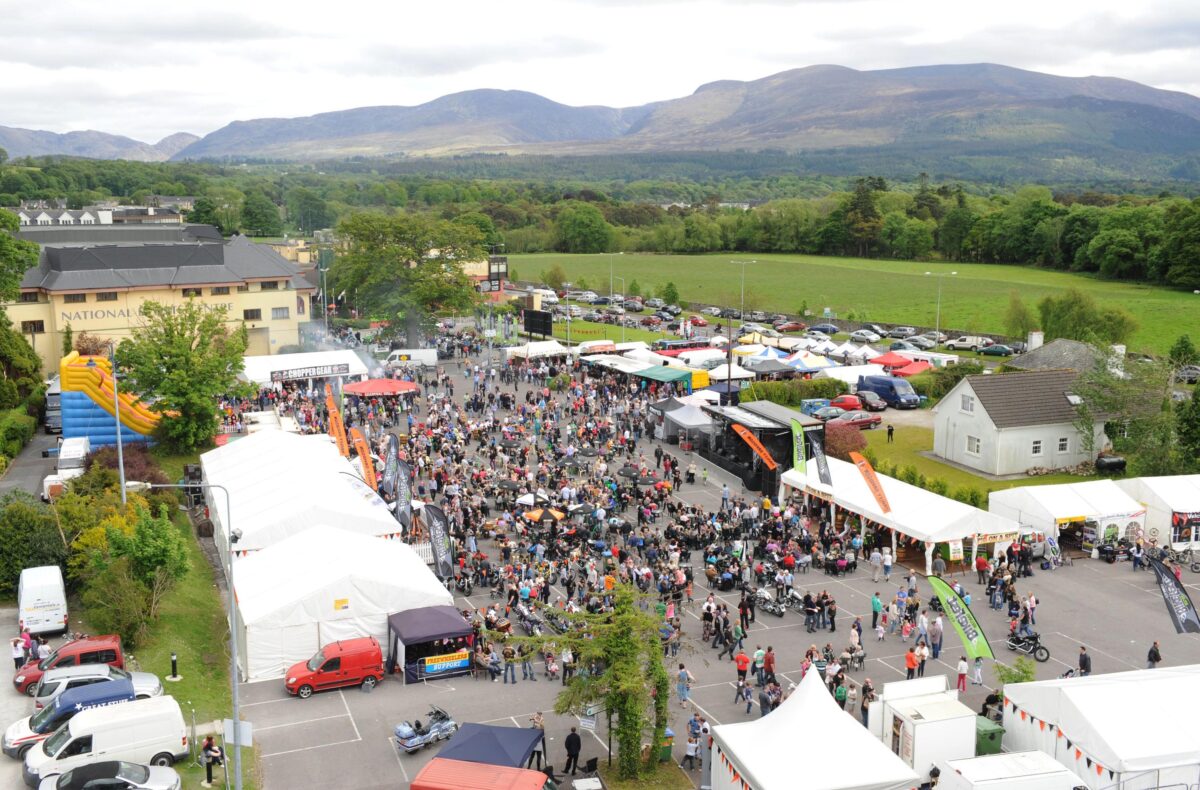 02-06-2013:  An overall view of the scene  at  the  annual  Ireland Bike Fest in association with Harley-Davidson at the Gleneagle Hotel, Killarney  on Sunday. Ireland Bike Fest  is an international festival for motorcycle owners, enthusiasts and anyone, young or old, with an interest in bikes and attracted in excess of 30,000 visitors from around the world  to Killarney for the Bank Holiday weekend. Picture: Eamonn Keogh (MacMonagle, Killarney)   IRELAND BIKEFEST KILLARNEY 2013
© macmonagle.com *** Local Caption *** © MacMonagle Photography, 6 Port Road, Killarney, County Kerry, Ireland. +353646632833 info@macmonagle.com